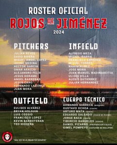 roster-jugadores-temporada-2024-beisbol-chihuahua-rojos-jimenez